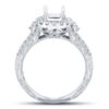 3/5 carat diamond halo semi mount in 14k gold