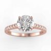 1/4 carat diamond semi mount