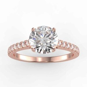 1/4 carat diamond semi mount