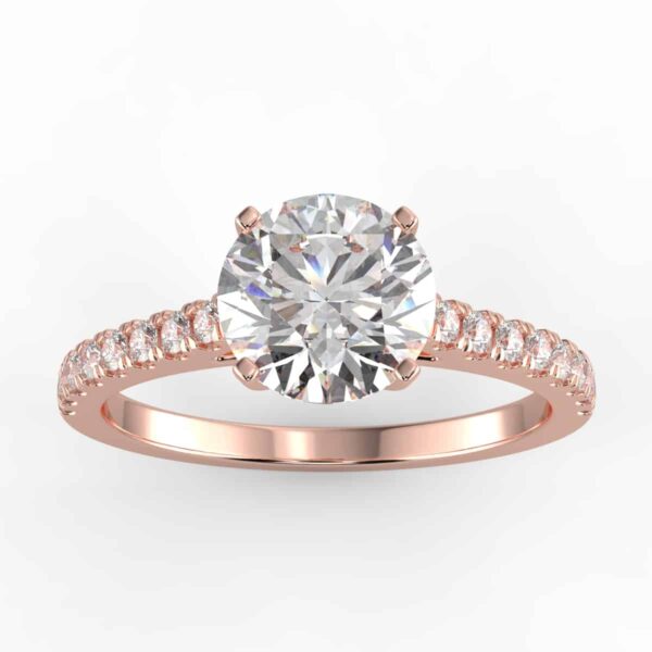 1/4 carat diamond semi mount
