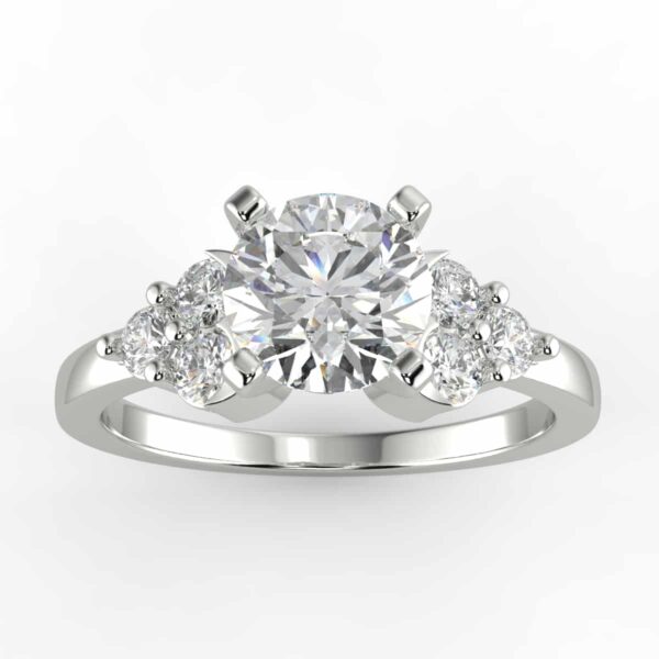 1/3 carat diamond semi mount