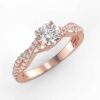 1/5 carat diamond semi mount