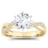 1/4 carat diamond semi mount