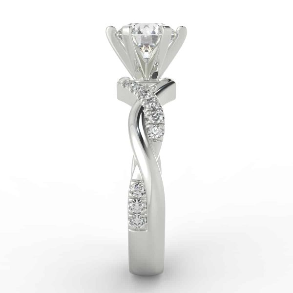 1/4ct designer semi mount in 18k gold