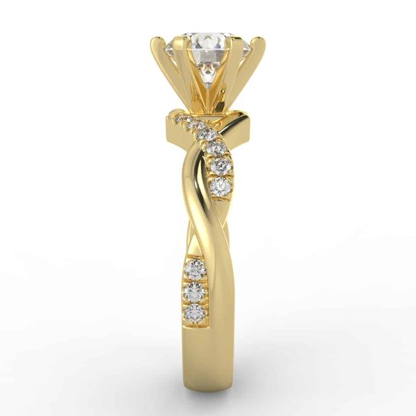 1/4 carat diamond semi mount