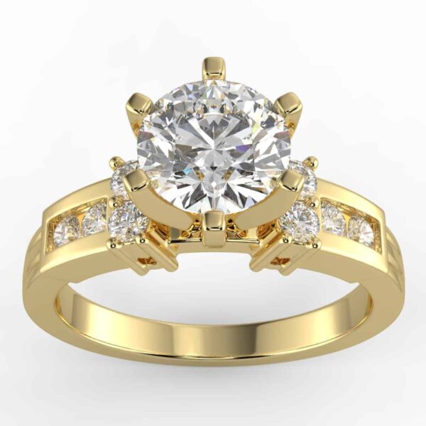 5/8 carat diamond semi mount in your choice of metal.