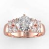 1/2 carat lab diamond semi mount in 10k
