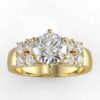 1/2 carat lab diamond semi mount in 10k