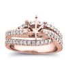1/2 carat diamond semi mount