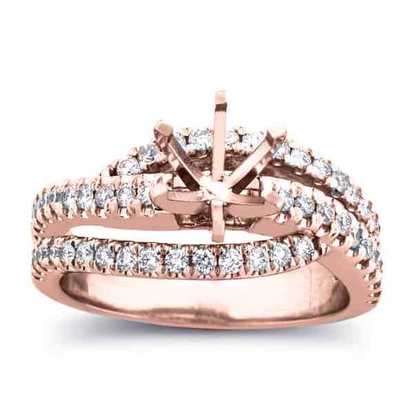 1/2 carat diamond semi mount