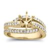 1/2 carat diamond semi mount
