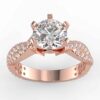 1/2 carat diamond semi mount