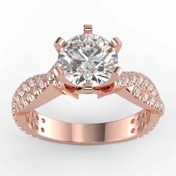 1/2 carat diamond semi mount