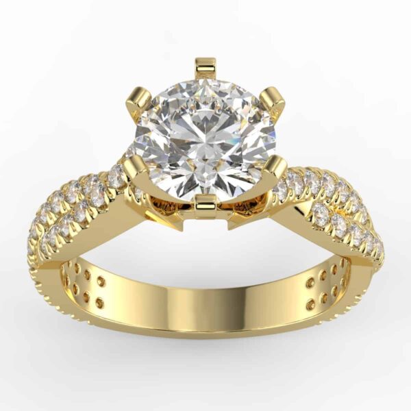 1/2 carat diamond semi mount