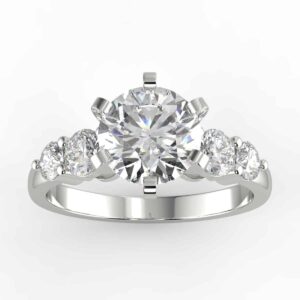 3/4ct diamond semi mount