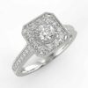 1/2ct diamond halo ring in 10k gold $599