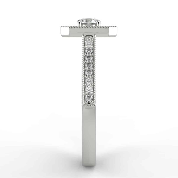 1/2ct diamond halo ring in 10k gold $599