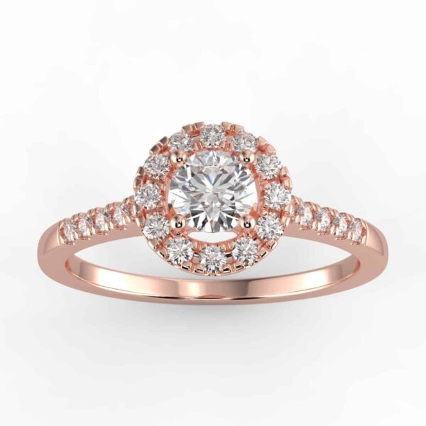 1/2ct diamond halo ring *with center diamond*
