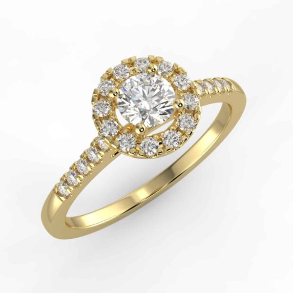 1/2ct diamond halo ring *with center diamond*