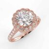 5/8 carat diamond halo semi mount