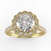 5/8 carat diamond halo semi mount