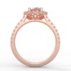 3/4 carat diamond halo semi mount
