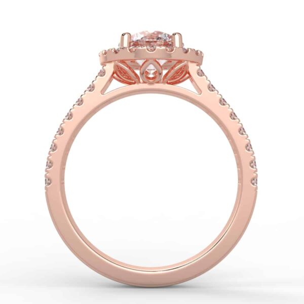 3/4 carat diamond halo semi mount
