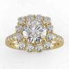 1 carat halo semi mount