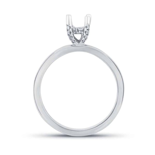 1/10ct hidden halo semi mount