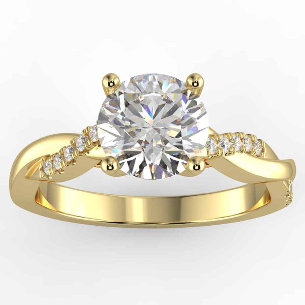 1/5ct designer semi mount in 18k gold $699