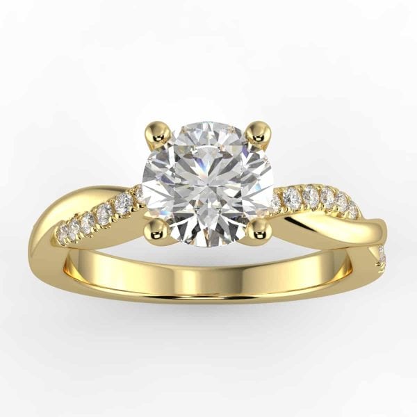1/10ct diamond semi mount