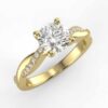 1/10ct designer semi mount in 18k gold
