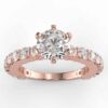 7/8 carat diamond semi mount in your choice of metal.