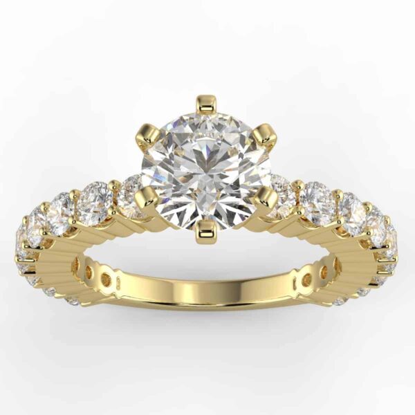 7/8 carat diamond semi mount in your choice of metal.