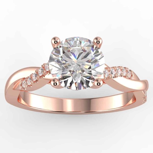1/5 carat diamond semi mount