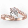 1/3 carat diamond semi mount