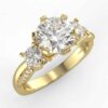 1/4ct designer 3 stone semi mount in 18k gold $699