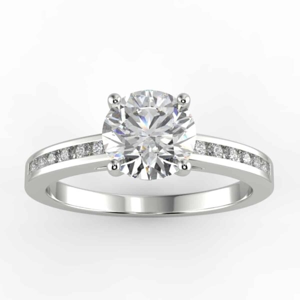 1/4 carat diamond semi mount