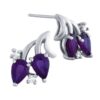 2 carat natural gemstone earrings in 10k gold