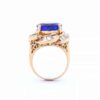 17 carat tanzanite ring in 14k gold