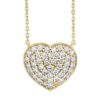 2 carat puffed heart in 10k gold
