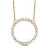 1 1/3 carat diamond circle pendant in 14k gold