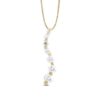 1/2 carat diamond journey pendant in 10k gold