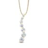 1 carat diamond journey pendant in 10k gold