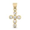 1/3 carat diamond cross pendant in 14k gold