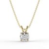 1ct lab grown diamond solitaire pendant