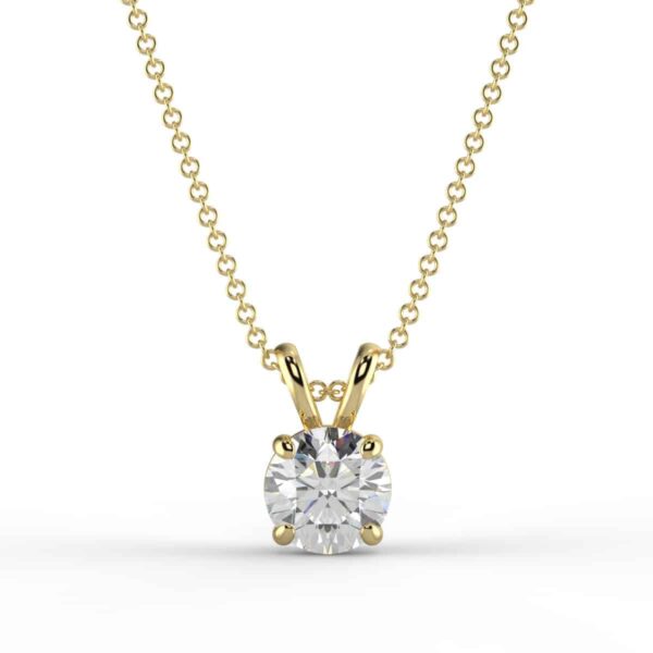 1ct lab grown diamond solitaire pendant