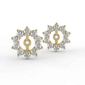 1 3/4 carat diamond earring jackets
