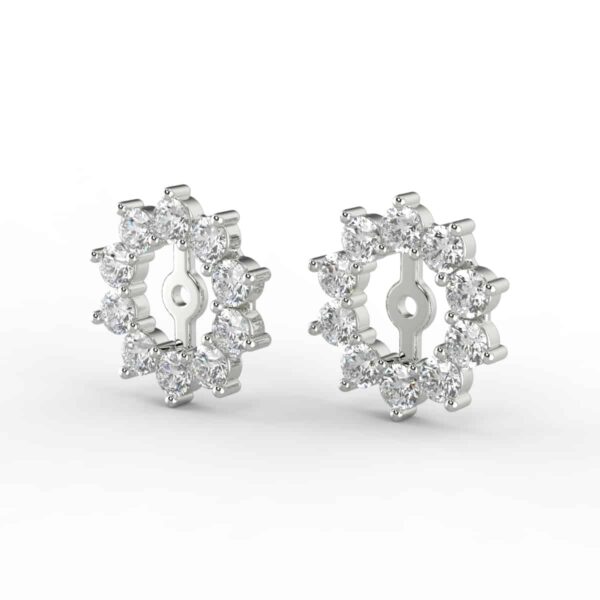 1 3/4 carat diamond earring jackets