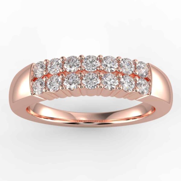 1/2 carat diamond anniversary ring in your choice of metal.